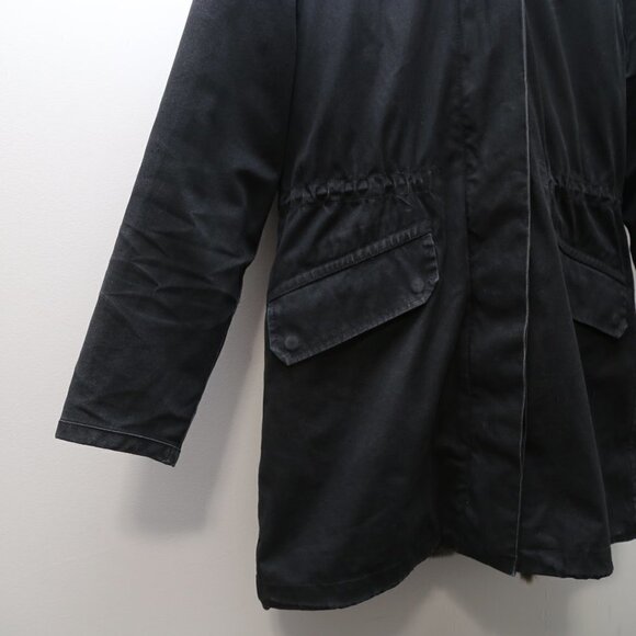 COMMUNITY Parka Aritzia Anion  Faux Fur-lined Hooded Winter Coat Black - Picture 9 of 10